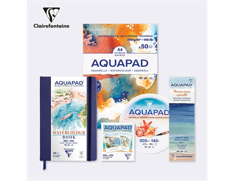 Clairefontaine克萊方丹 AQUAPAD水彩紙本